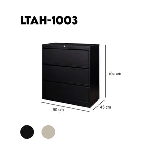 ARCHIVERO METALICO HORIZONTAL DE 3 GAVETAS